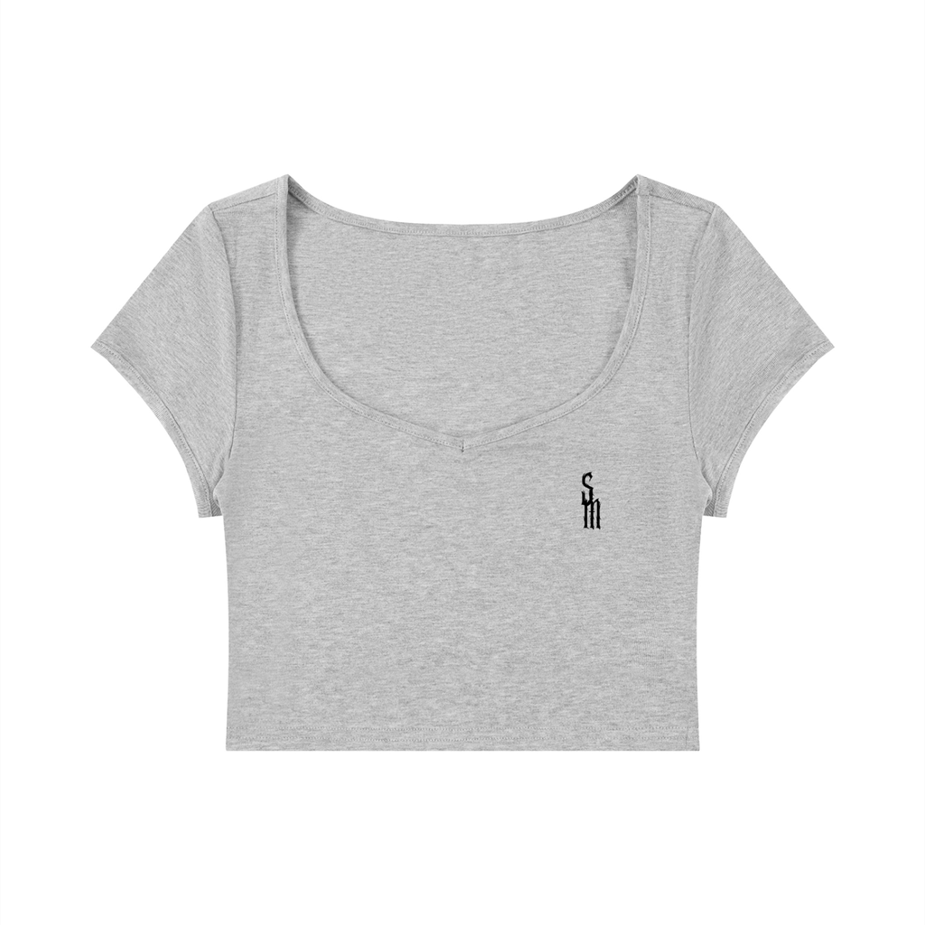 Women's Slim Cap Sleeve Crop T-Shirt