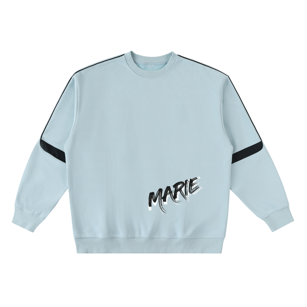 Oversized Crewneck Taped Sweatshirt