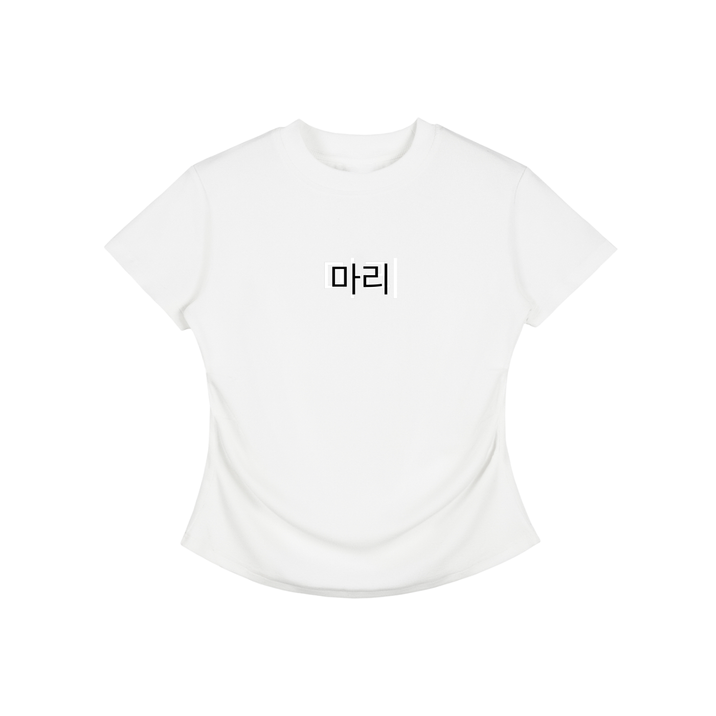 Vintage Washed Bodycon Cotton T-Shirt