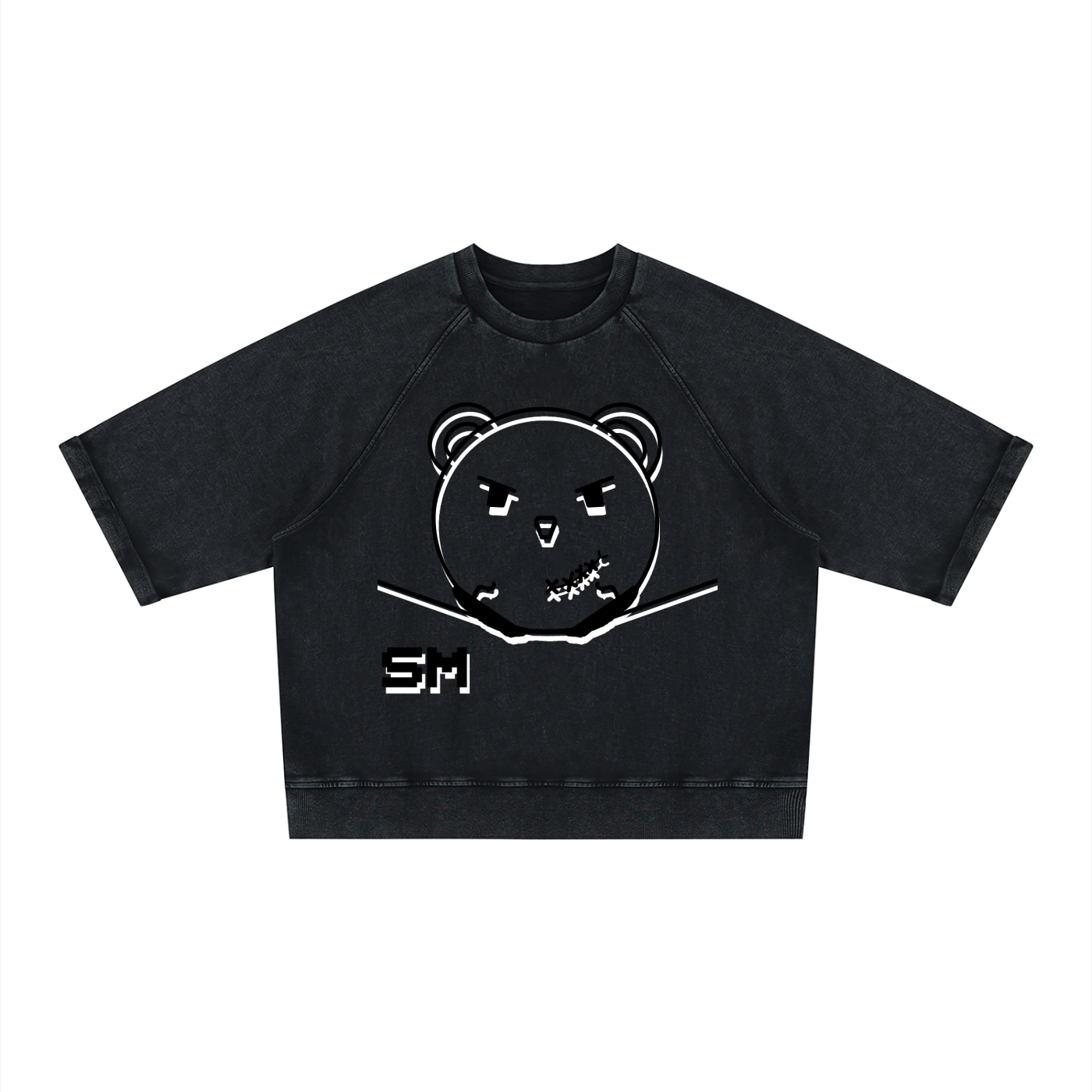 Unisex Vintage Wash Boxy Short Sleeve Sweatshirt