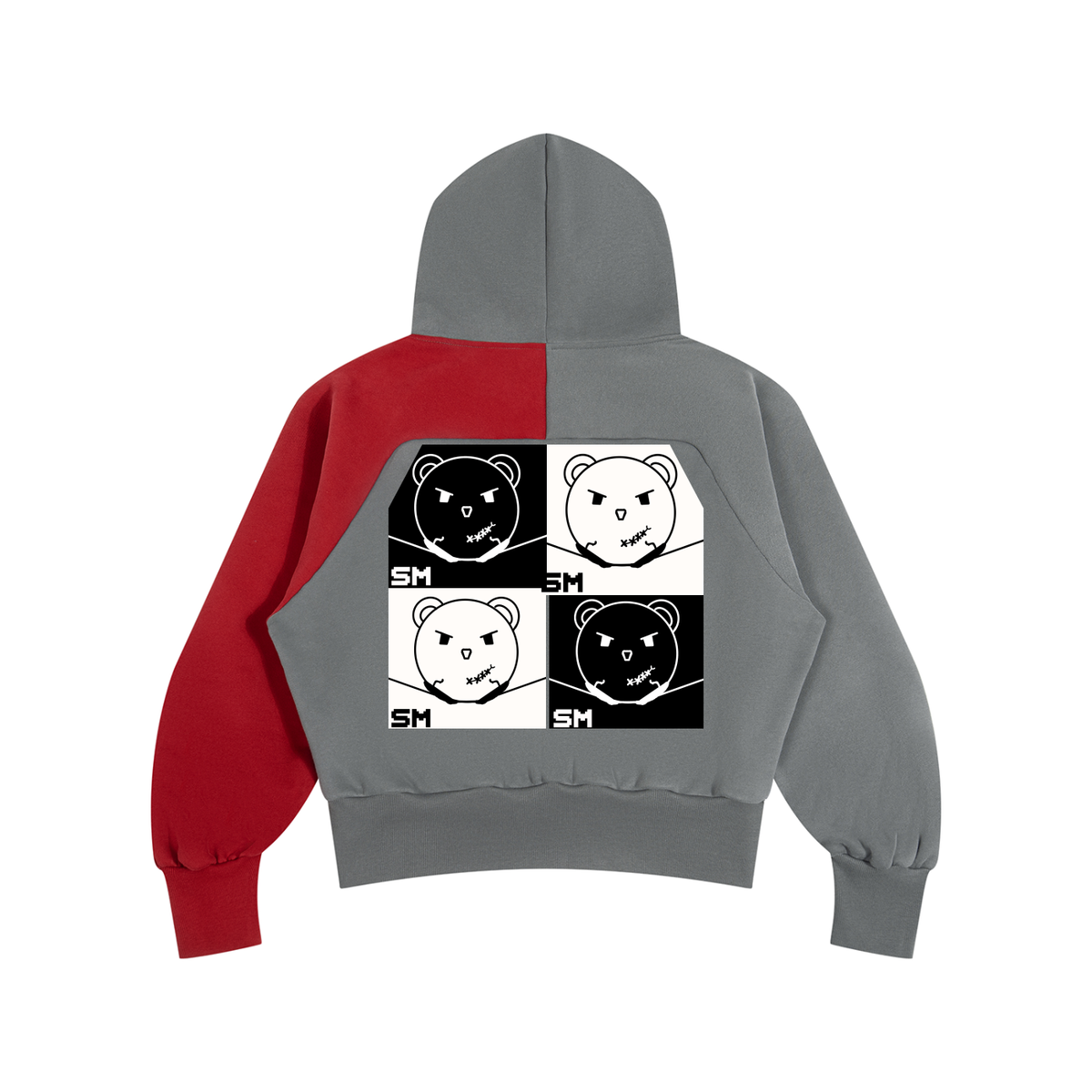 Unisex Color-Block Fleece Hoodie