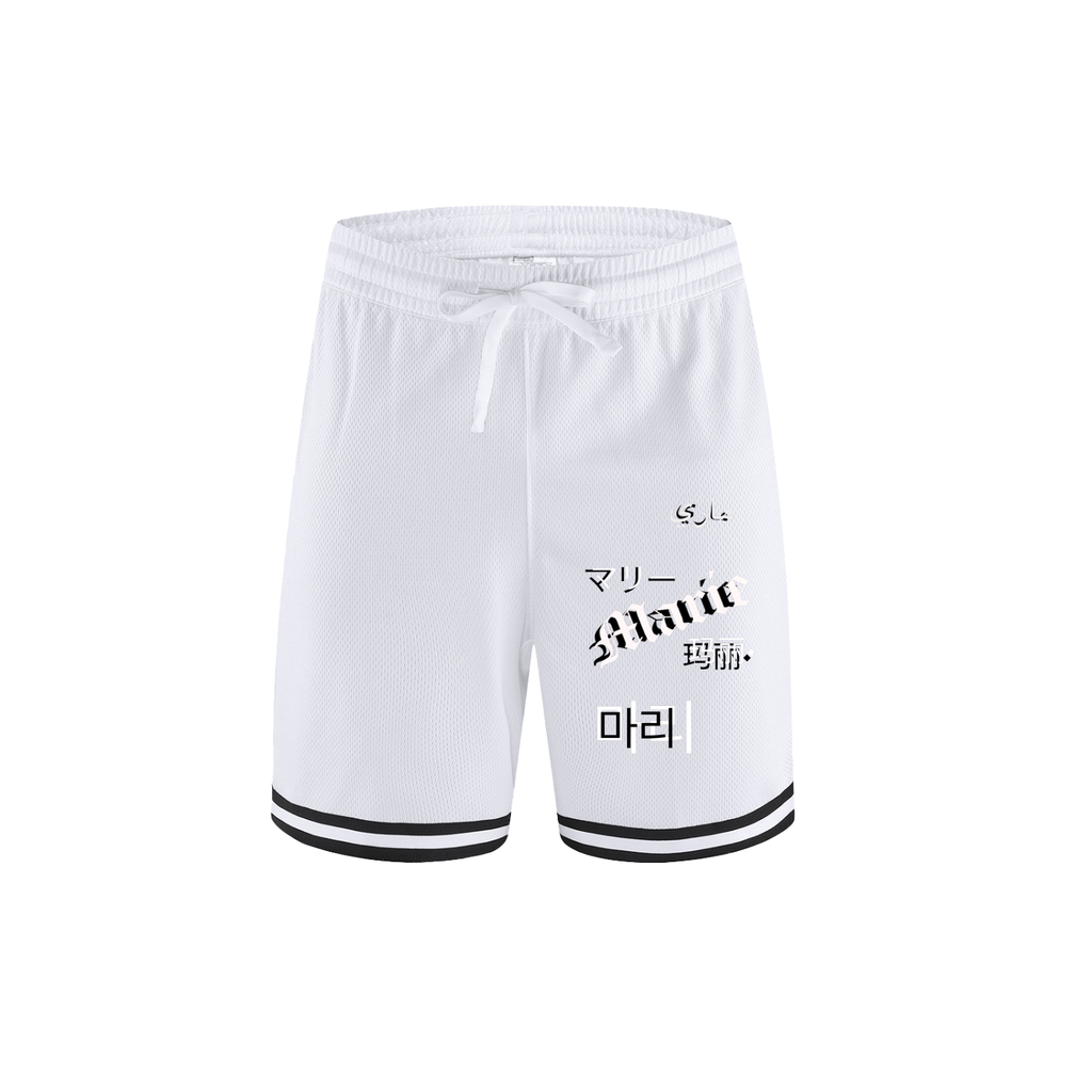 Classic Stripe Trim Basketball Shorts