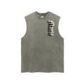 Snow Washed Frayed Hem Tank Top