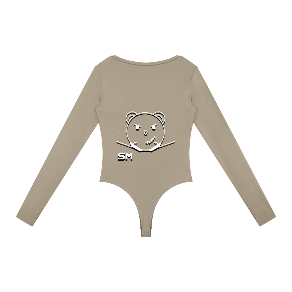 Women's Tight Long Sleeve Yoga Bodysuit