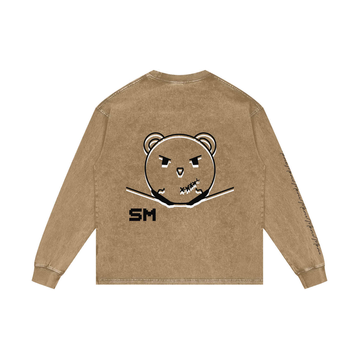 Acid Wash Oversize Long Sleeve T-Shirt