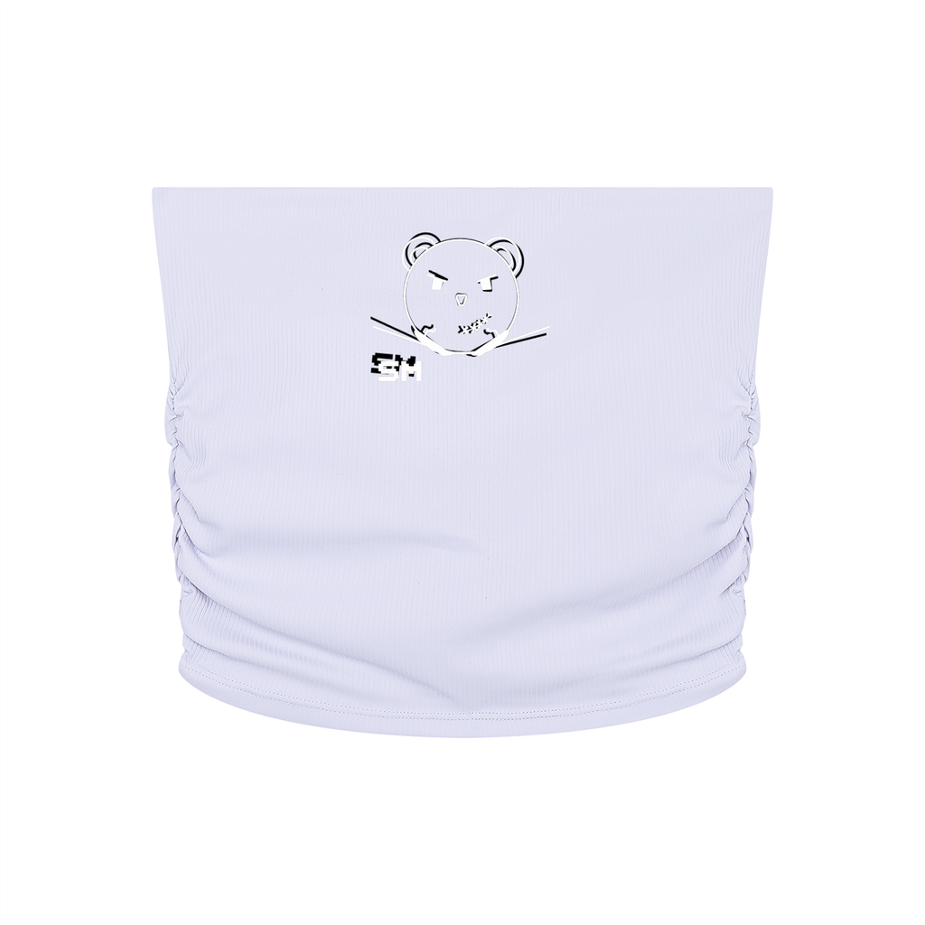 Women’s Ruched Cropped Yoga Tube Top