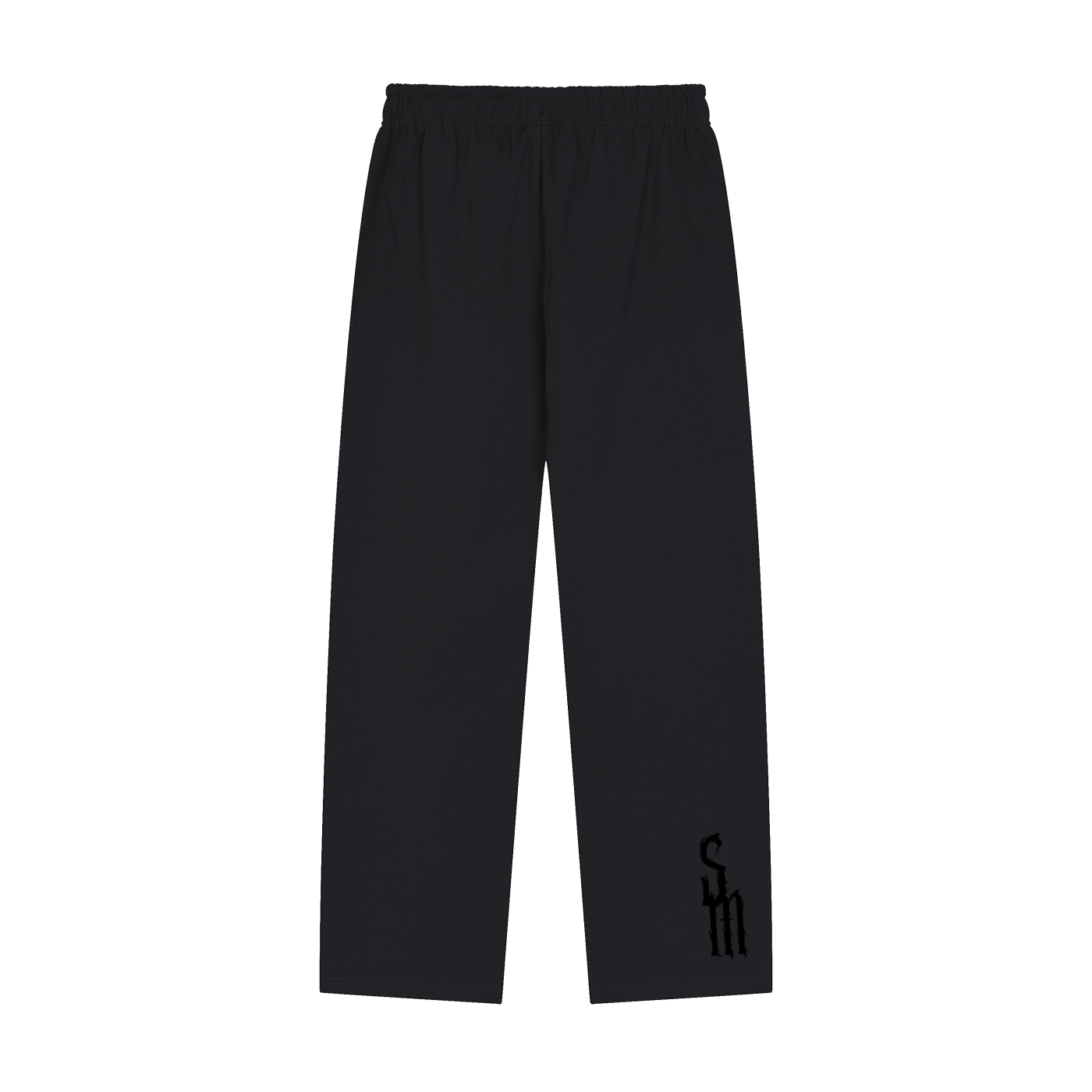 Solid Color Straight-Leg Sweatpants