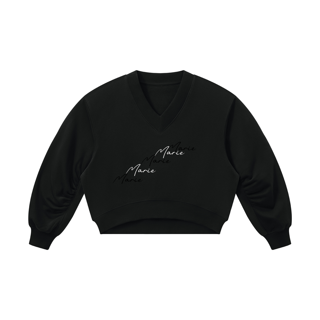 Women’s Crop V-Neck Sweatshirt