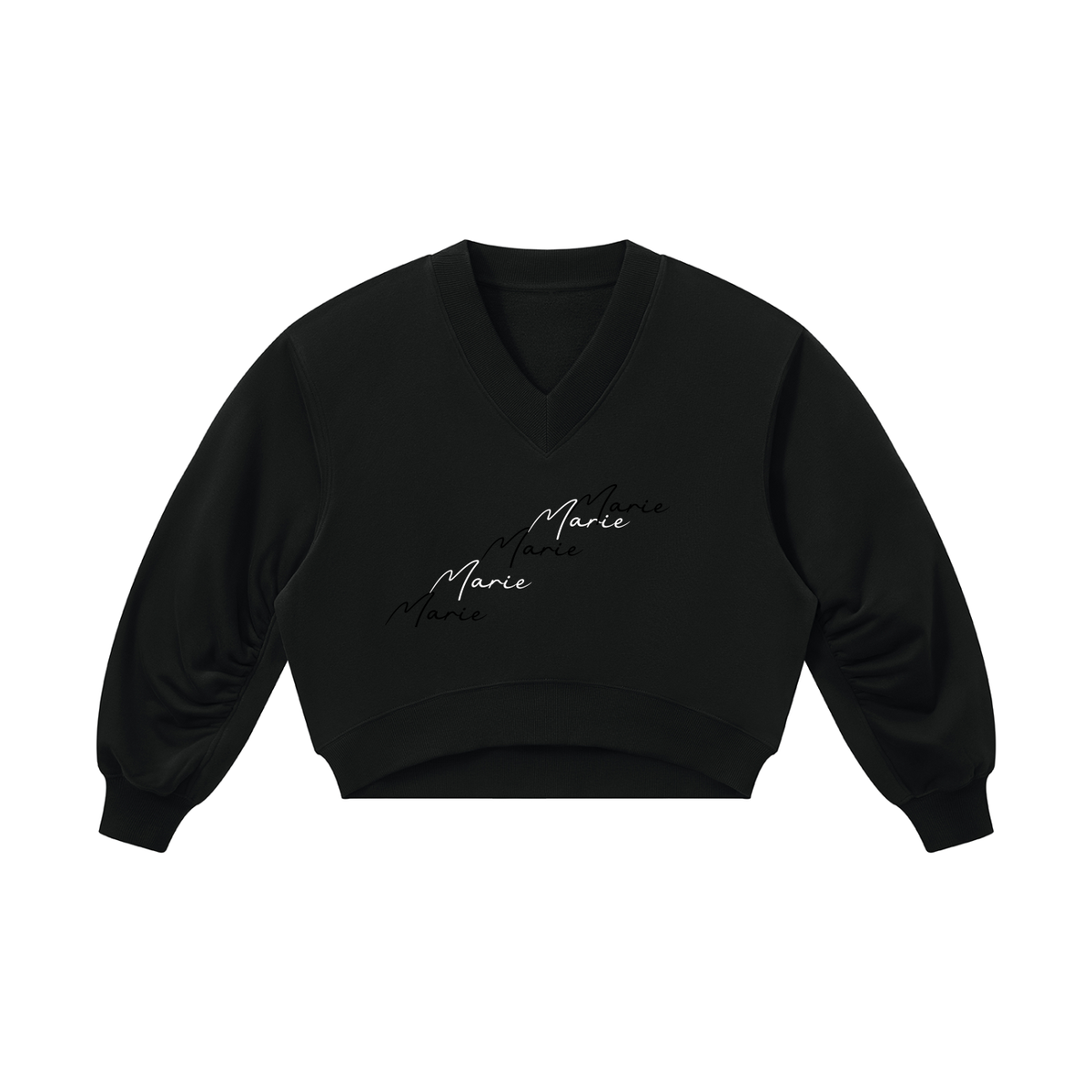 Women’s Crop V-Neck Sweatshirt