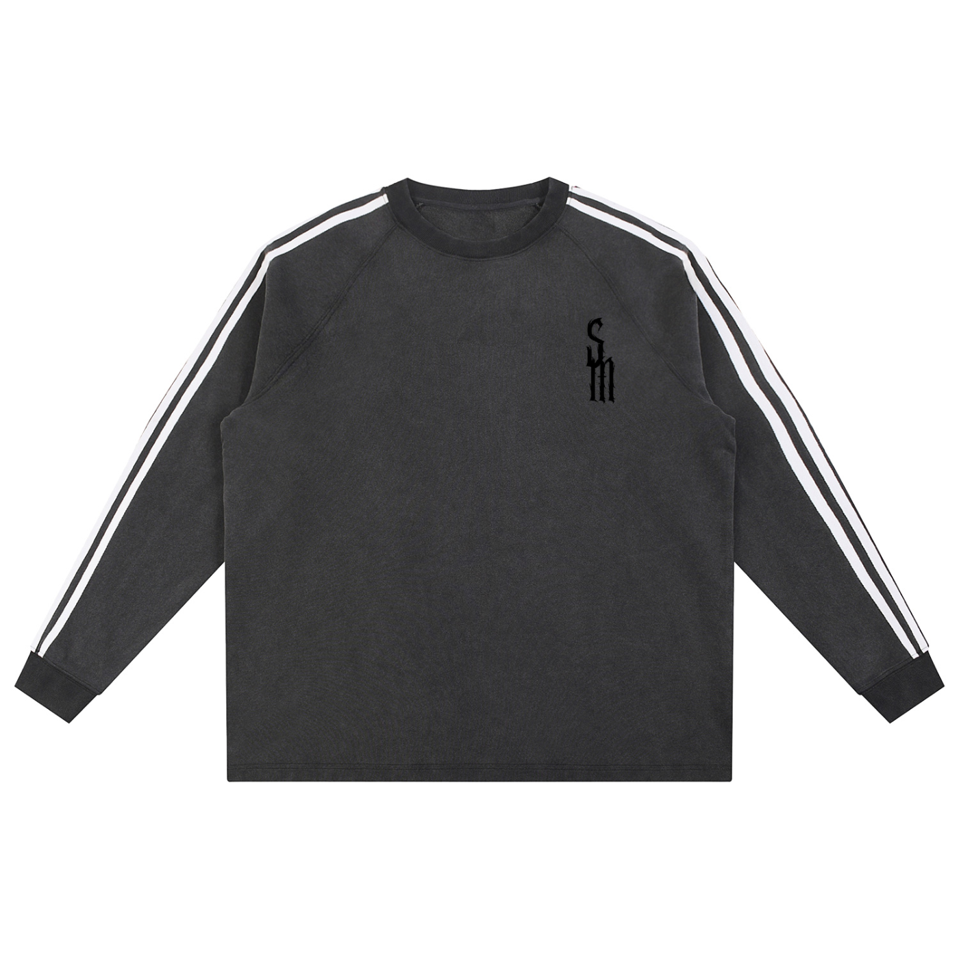 Snow Washed Contrast Tape Sweatshirt