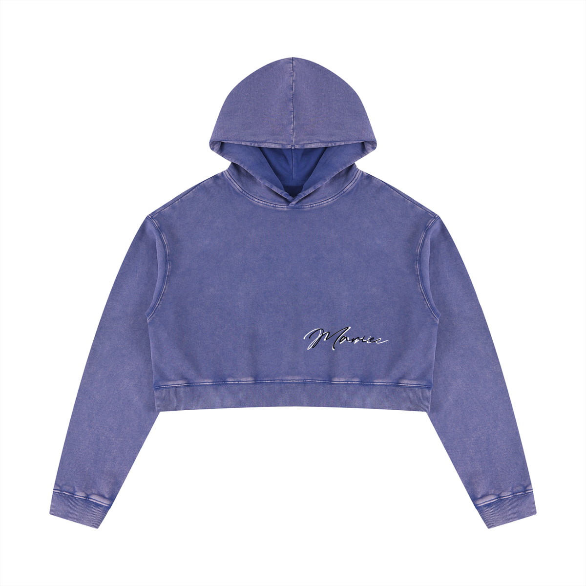 Women’s Mineral Washed Crop Hoodie