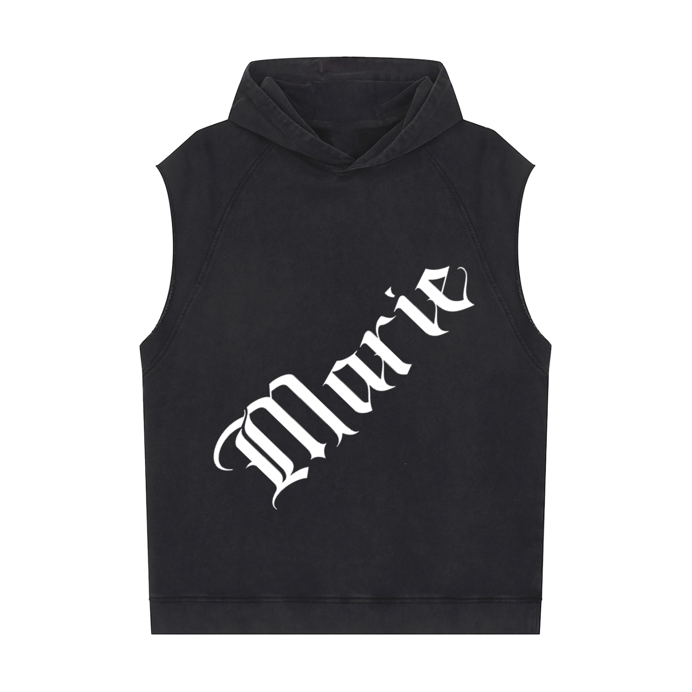 Snow Washed Sleeveless Hoodie