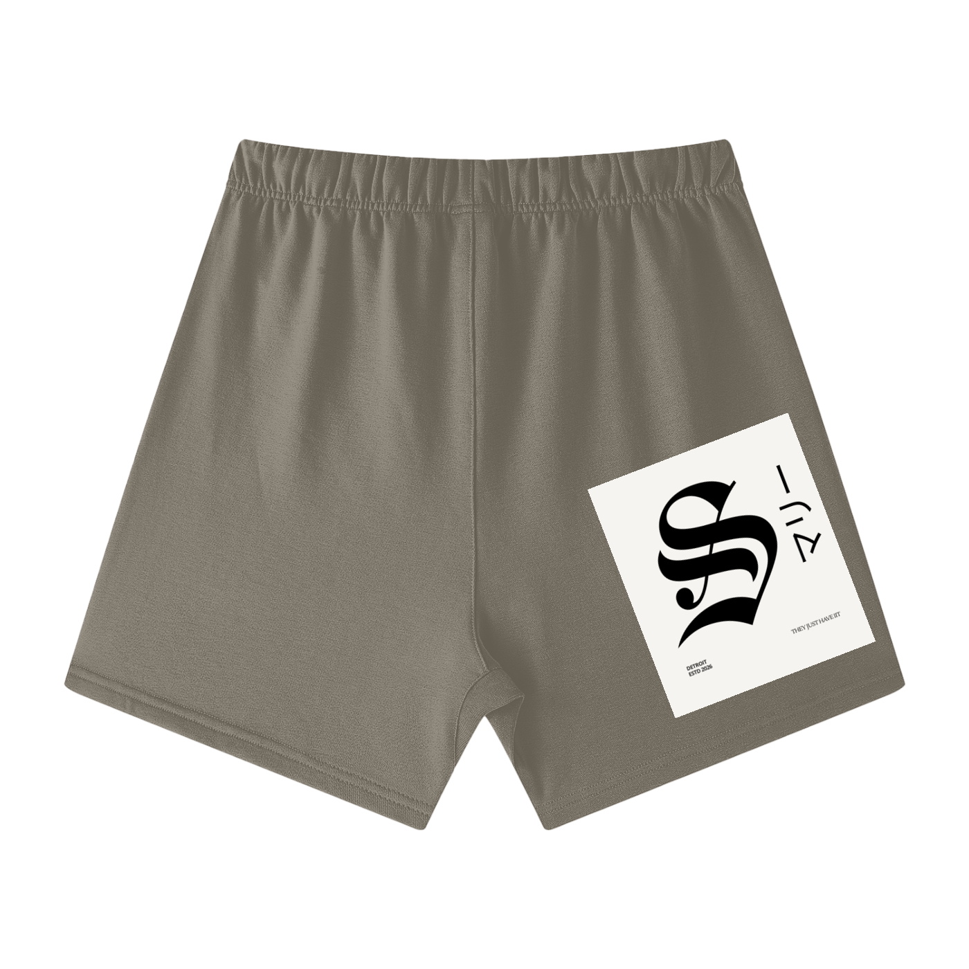 Unisex Earth Tone Loose Fit Cotton Shorts