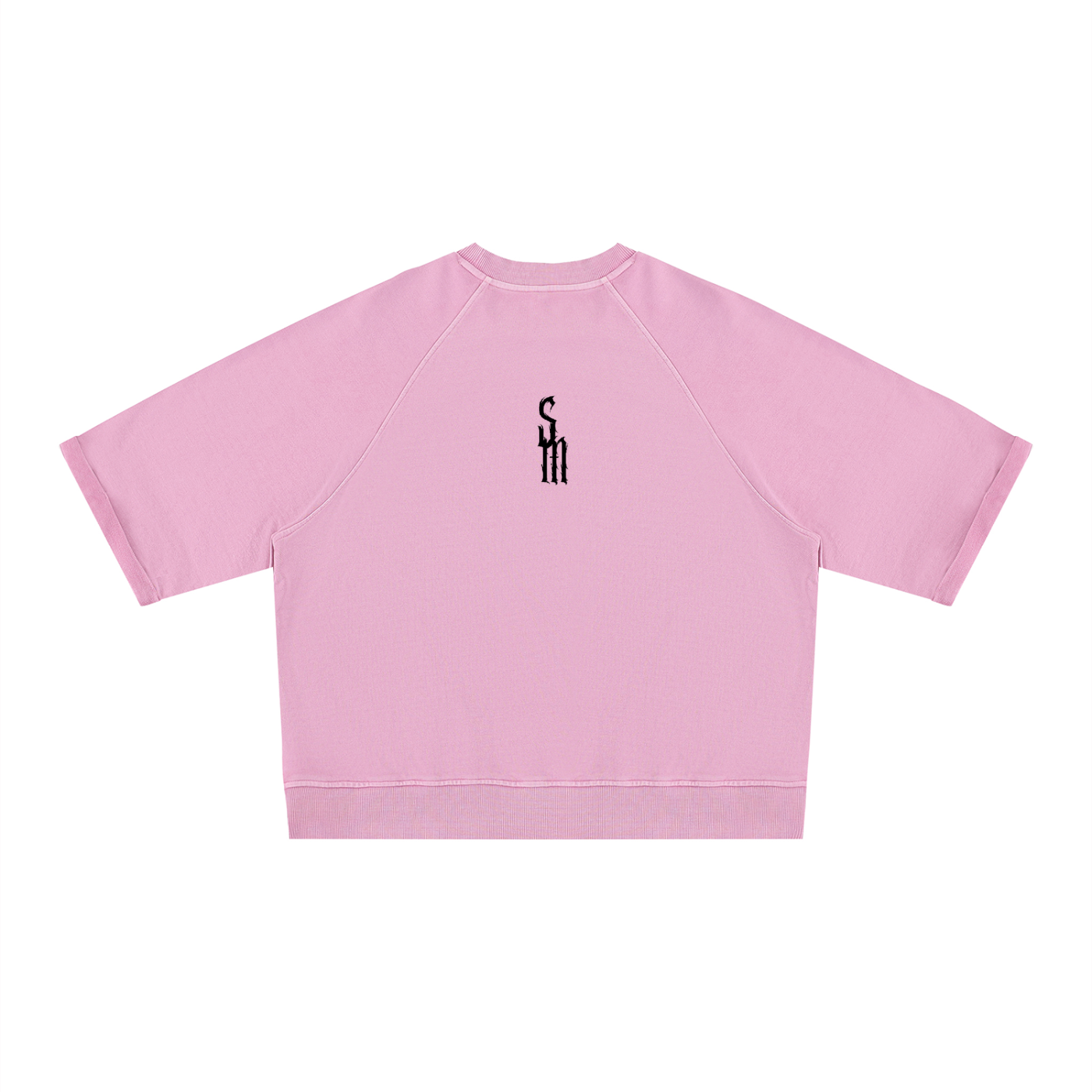 Unisex Vintage Wash Boxy Short Sleeve Sweatshirt