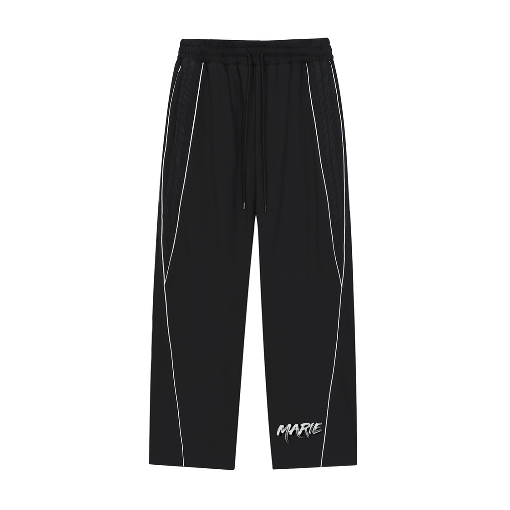 Reflection Striped Straight-Leg Sweatpants