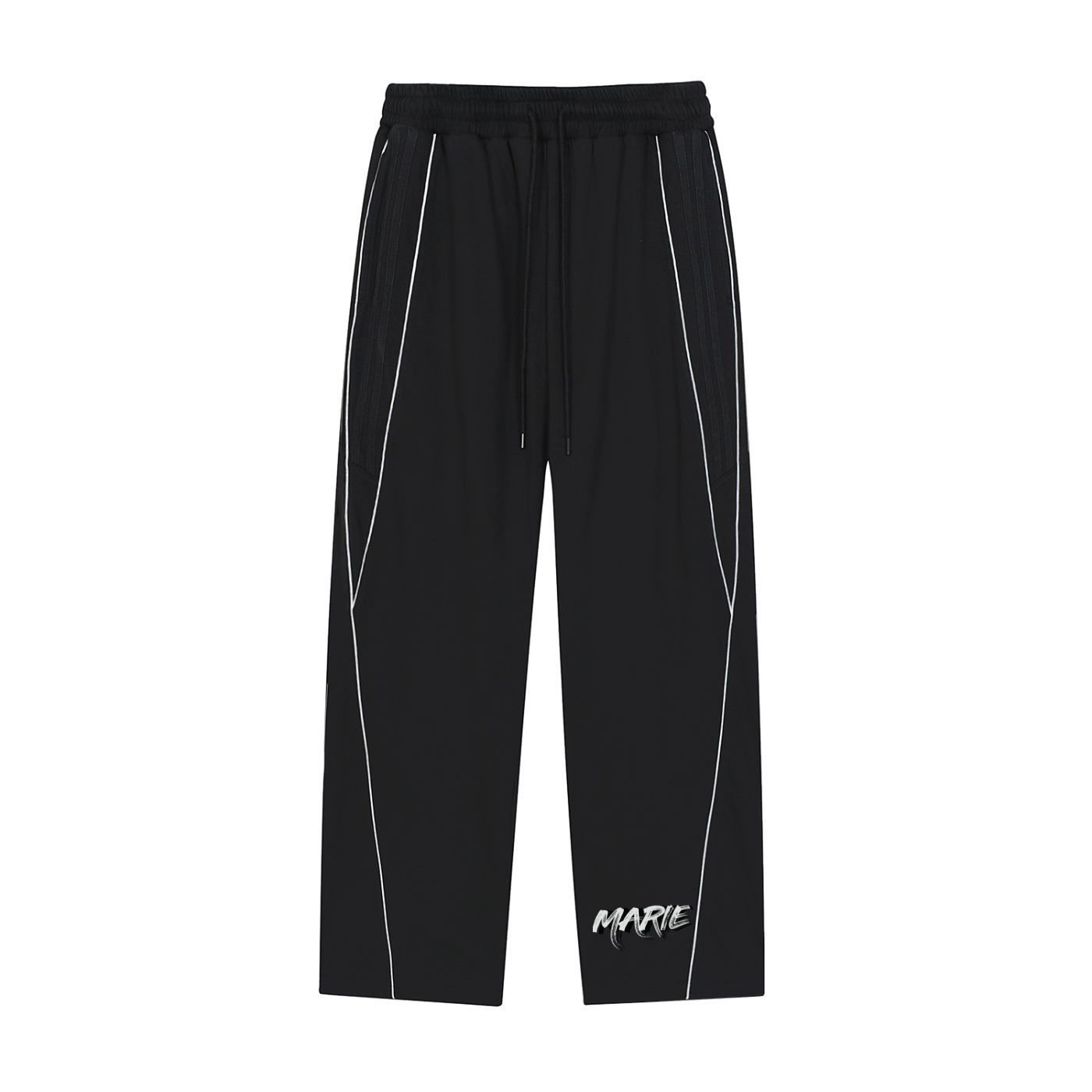 Reflection Striped Straight-Leg Sweatpants