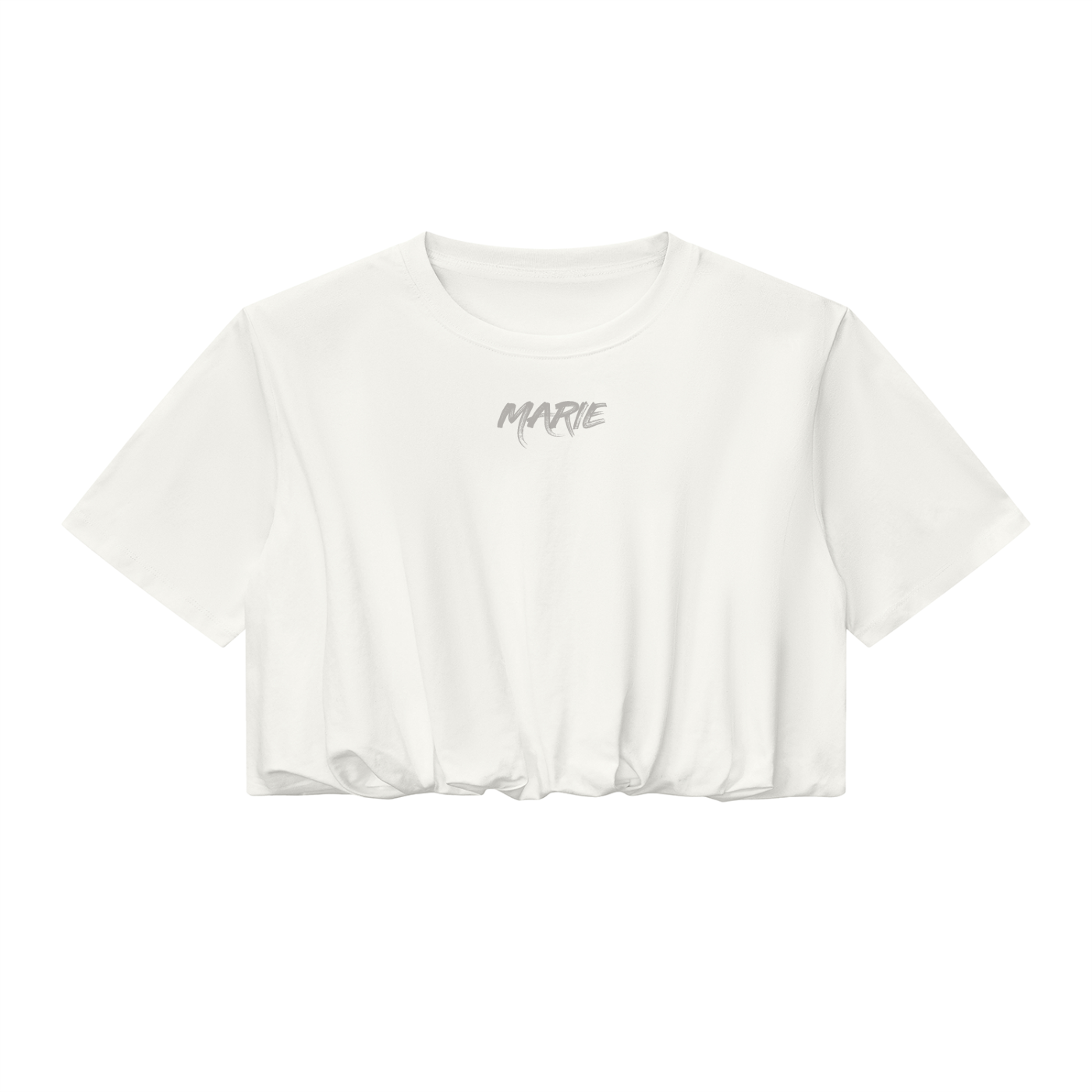 Women’s Crop Bubble Hem T-Shirt