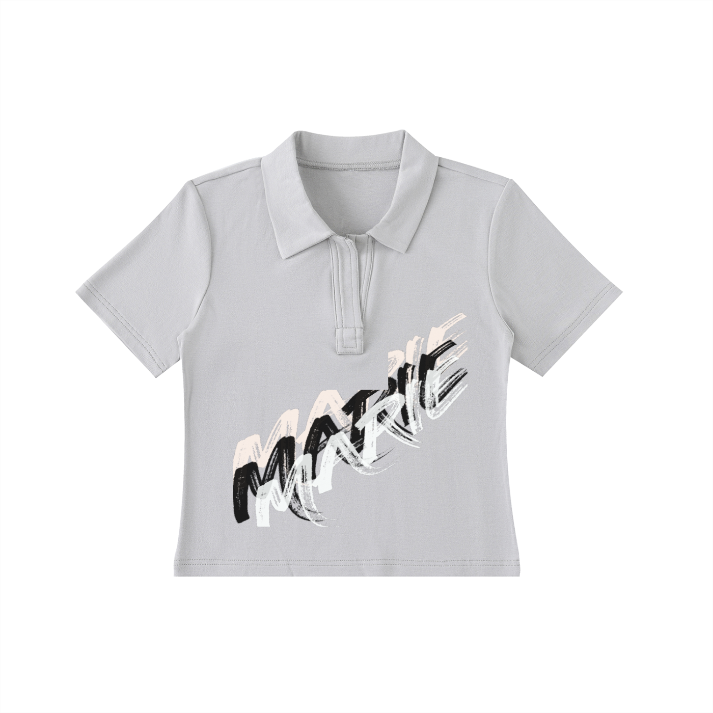 Bodycon Short Sleeve Polo Shirt