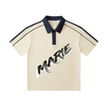Contrast Collar Short-Sleeve Polo Shirt