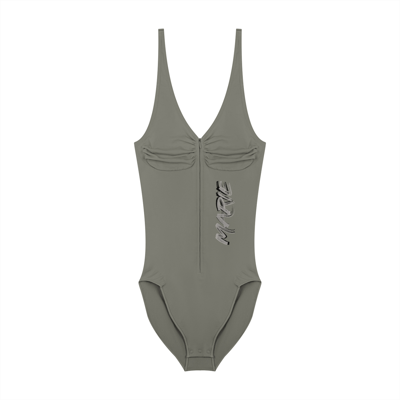Women’s Full-Zip Ruched Bodysuit