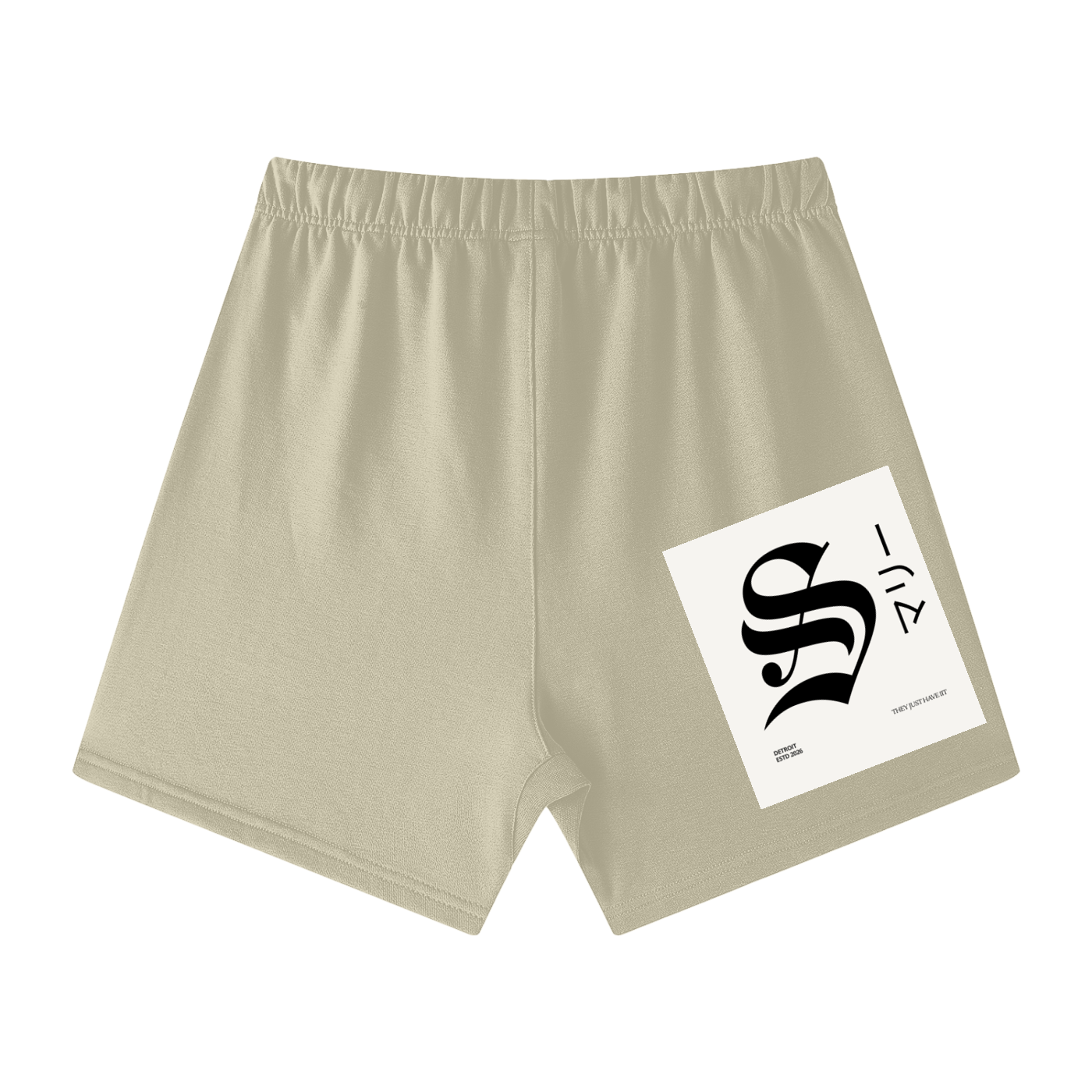 Unisex Earth Tone Loose Fit Cotton Shorts