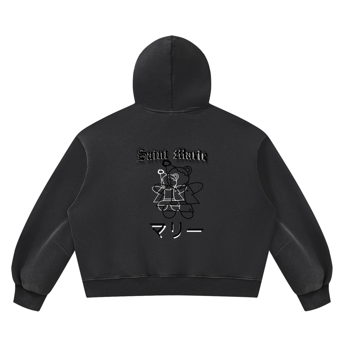 Unisex Vintage Wash Boxy Fleece Hoodie