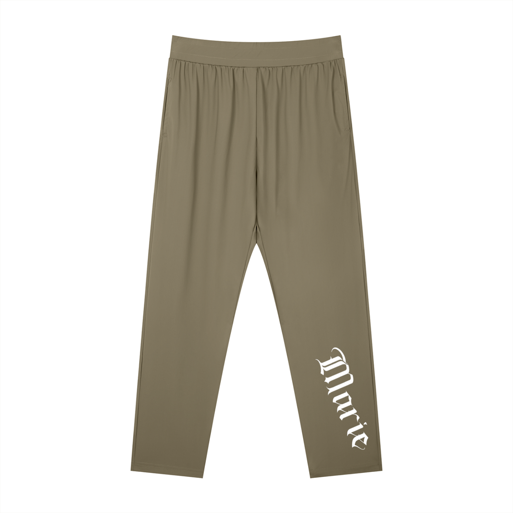 Men's Straight Leg Elastic Waist Pants