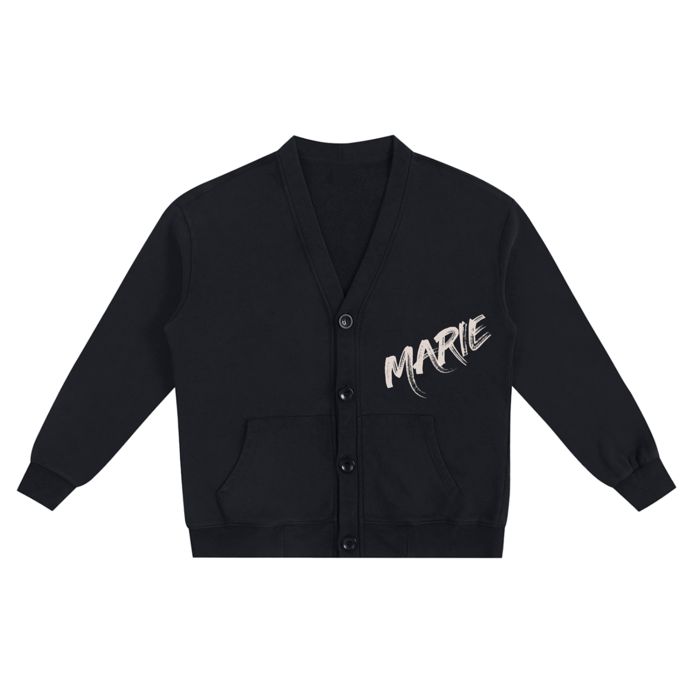 Snow Washed Sweat Cardigan