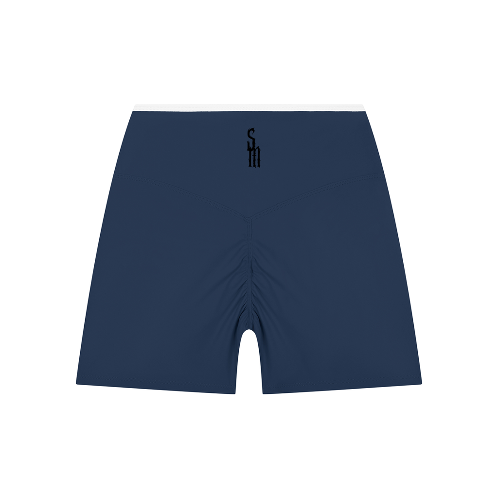 Women’s High Rise Color Block Yoga Shorts