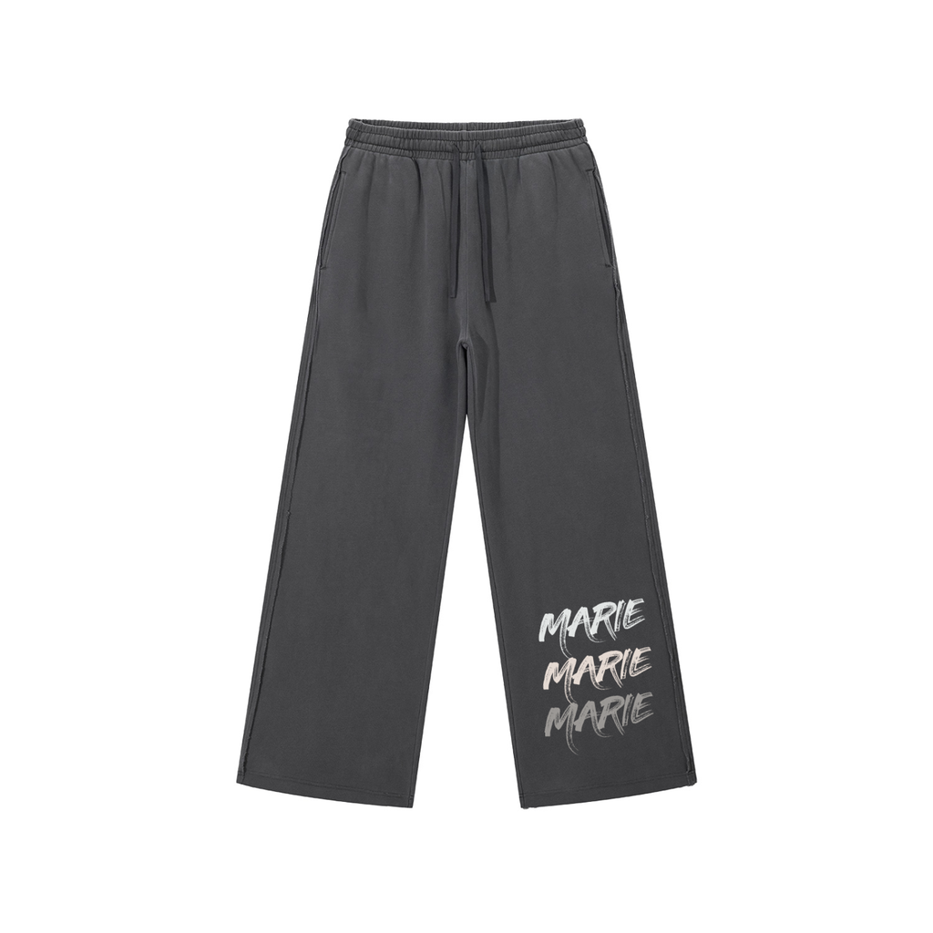 Snow Washed Raw Edge Sweatpants