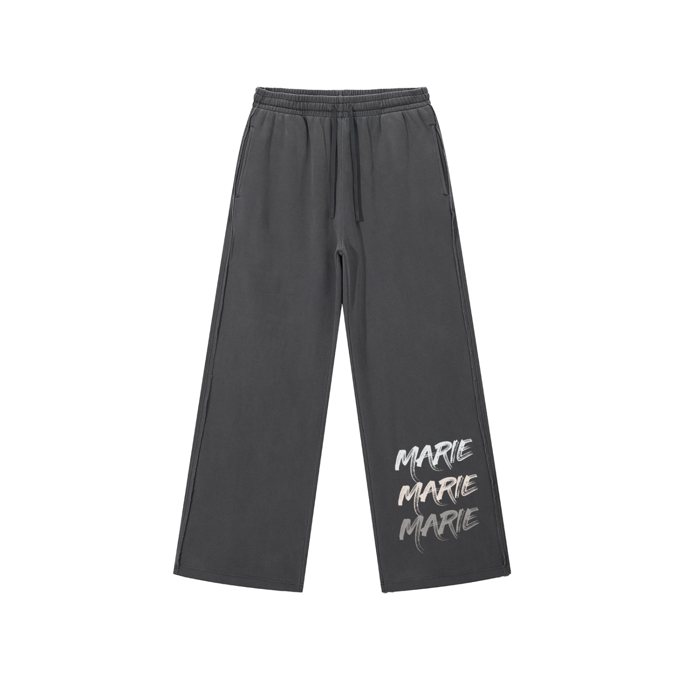 Snow Washed Raw Edge Sweatpants
