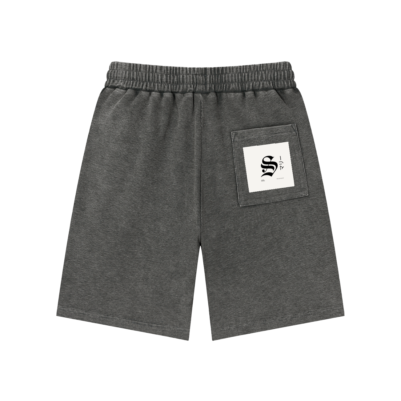 Mineral Wash Waffle Knit Shorts