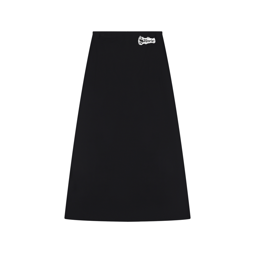 Women's Solid Color Knit Maxi Skirt