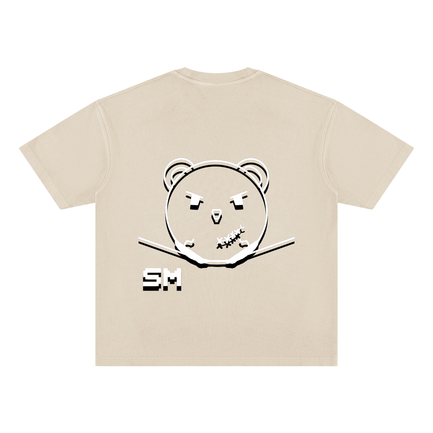 Unisex Vintage Wash Paneling T-Shirt