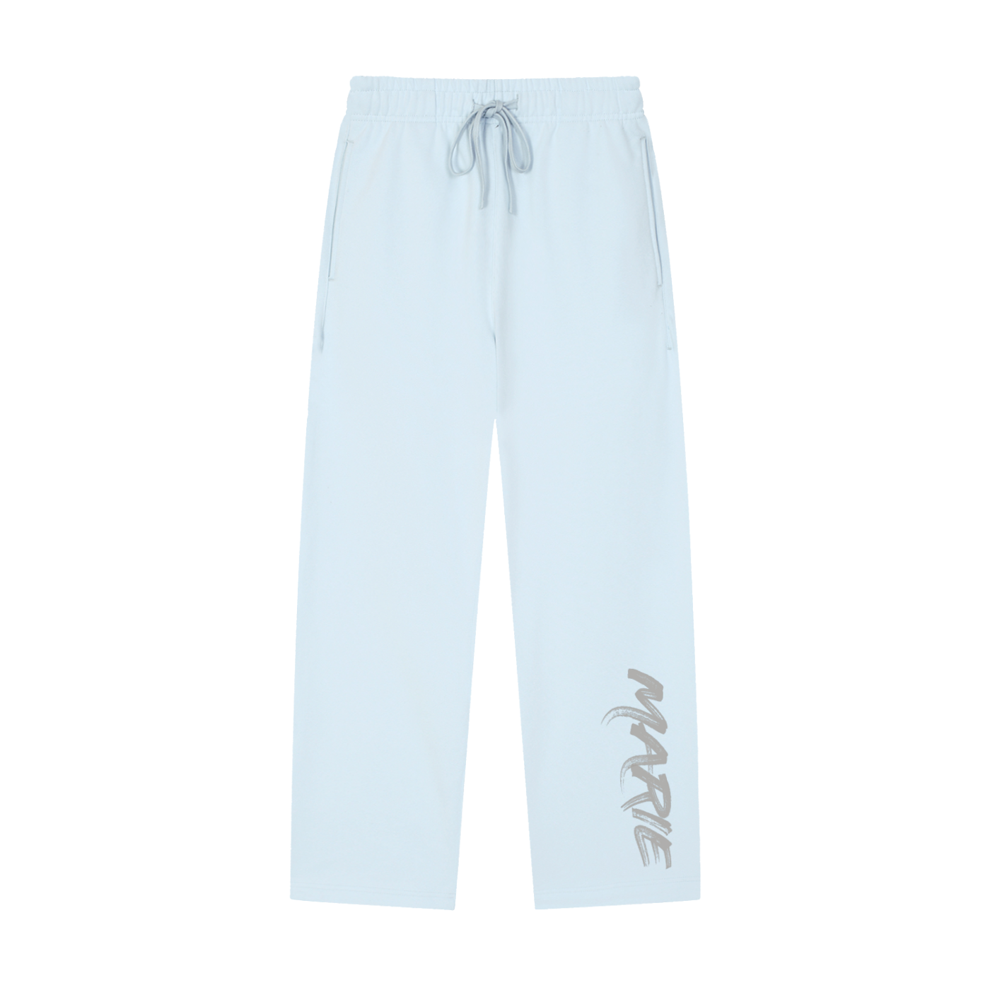 Solid Color Straight-Leg Sweatpants