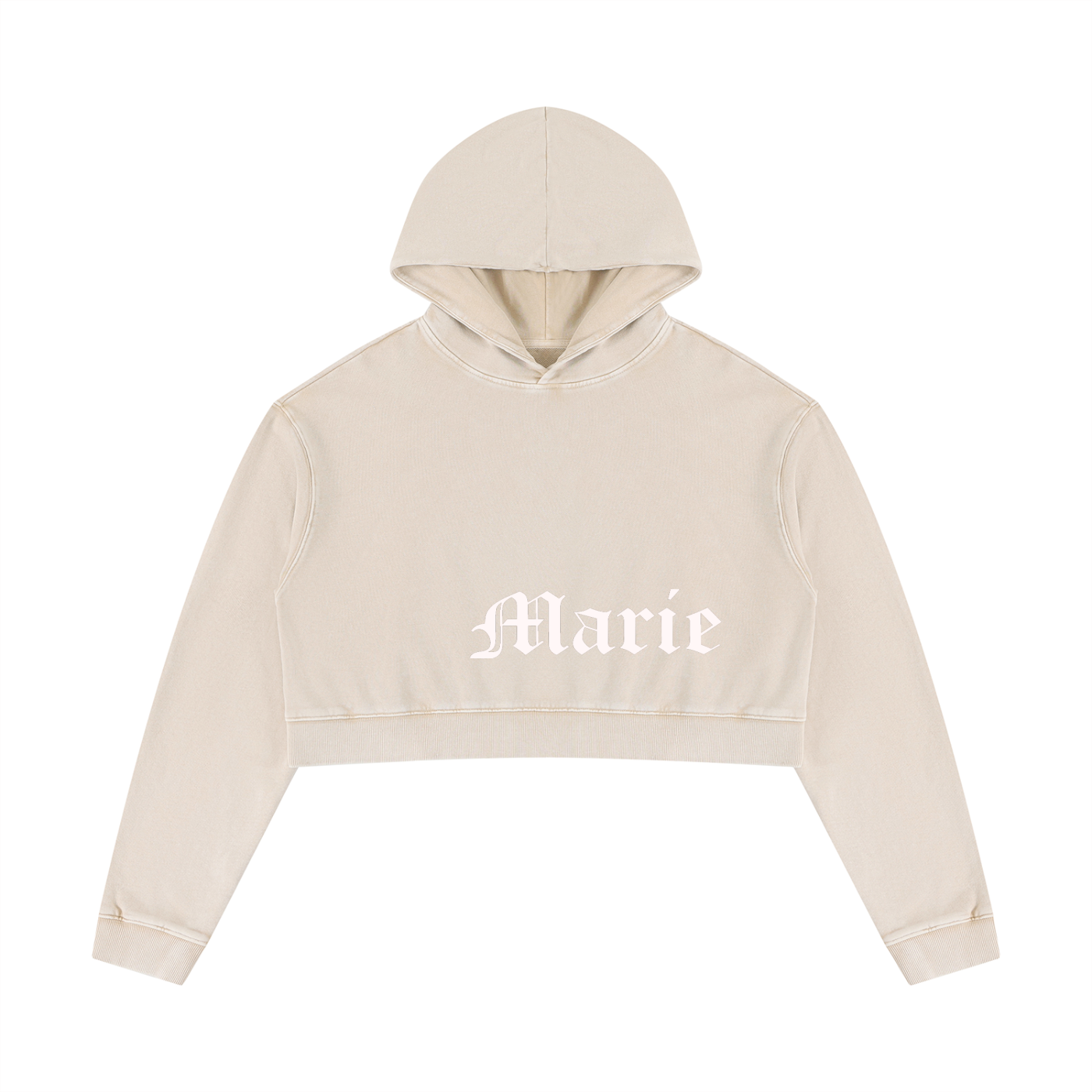 Women’s Mineral Washed Crop Hoodie