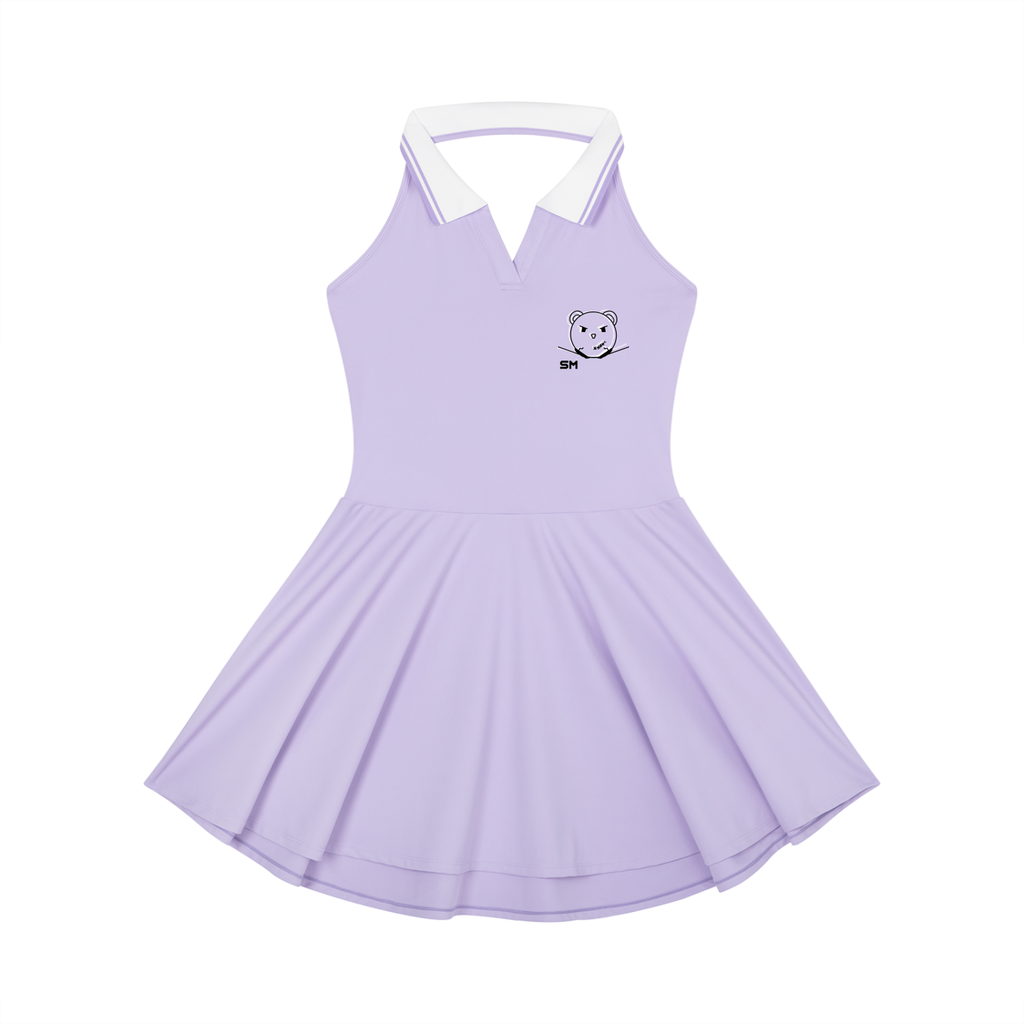 Women's Collared Halter A-Line Tennis Dress
