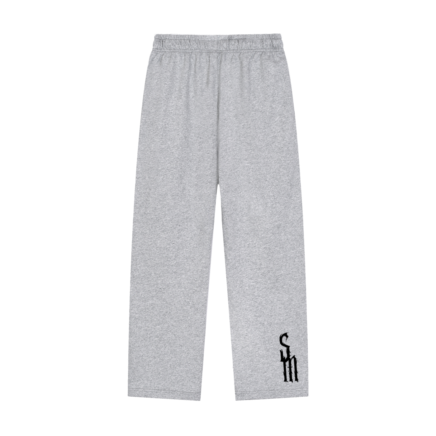 Solid Color Straight-Leg Sweatpants