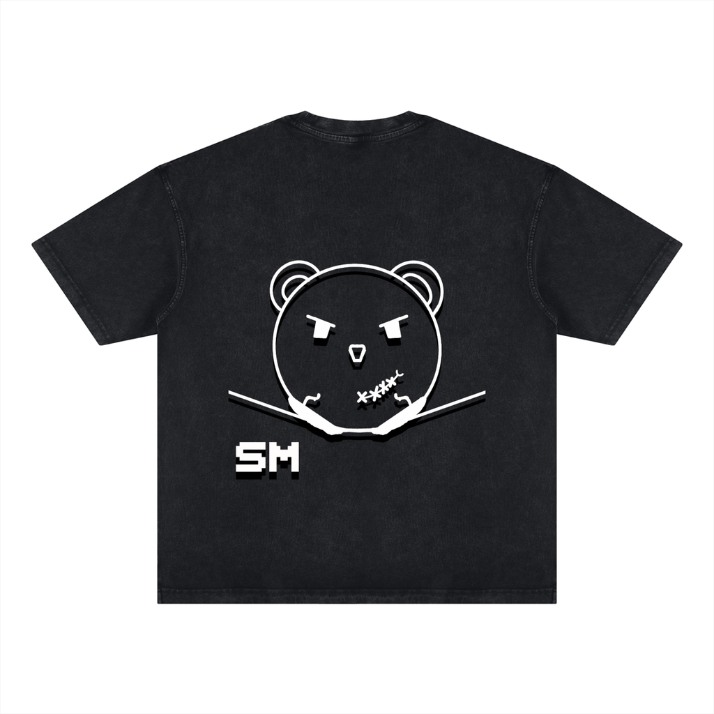 Unisex Vintage Wash Paneling T-Shirt