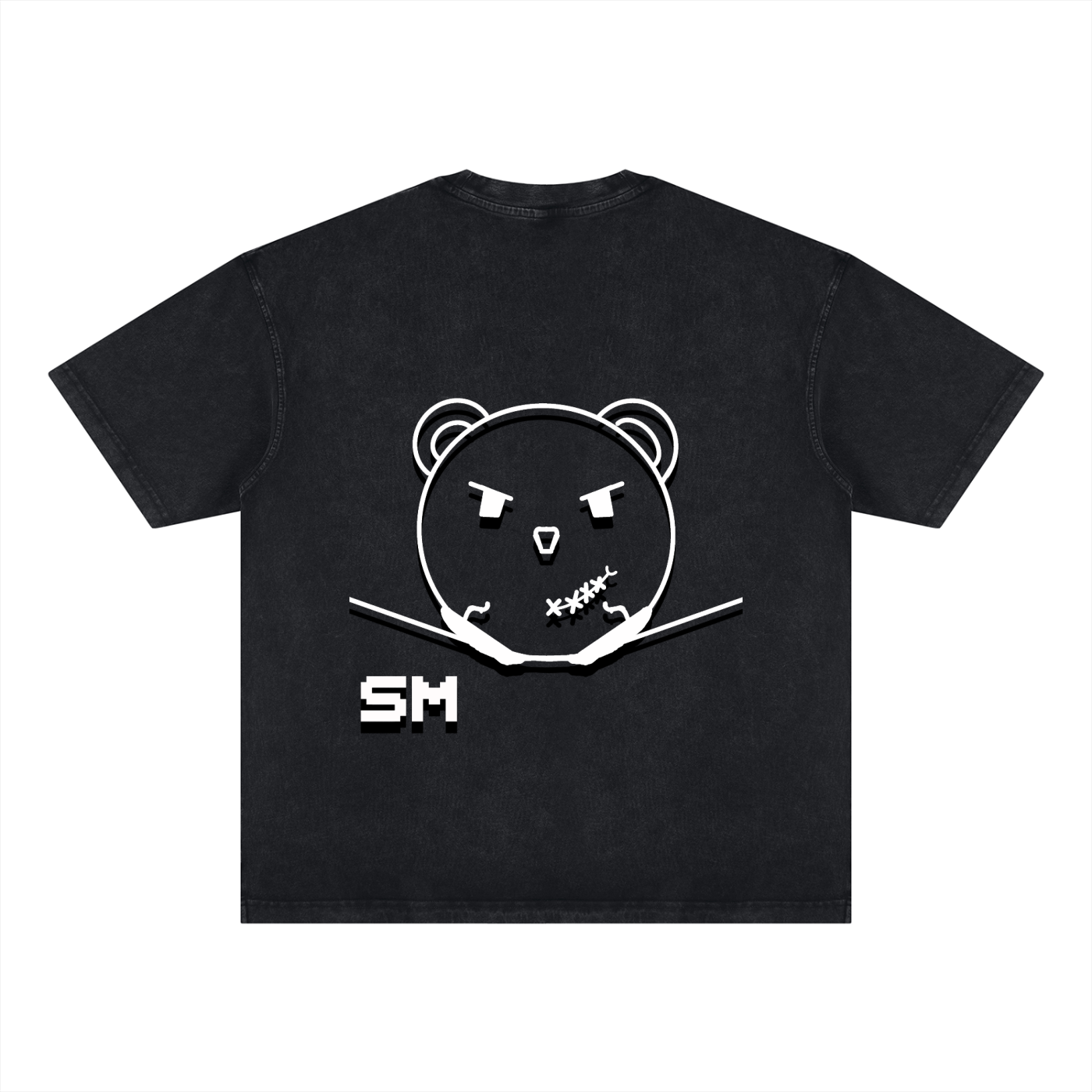 Unisex Vintage Wash Paneling T-Shirt