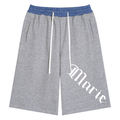 Unisex Plaid Waistband Shorts