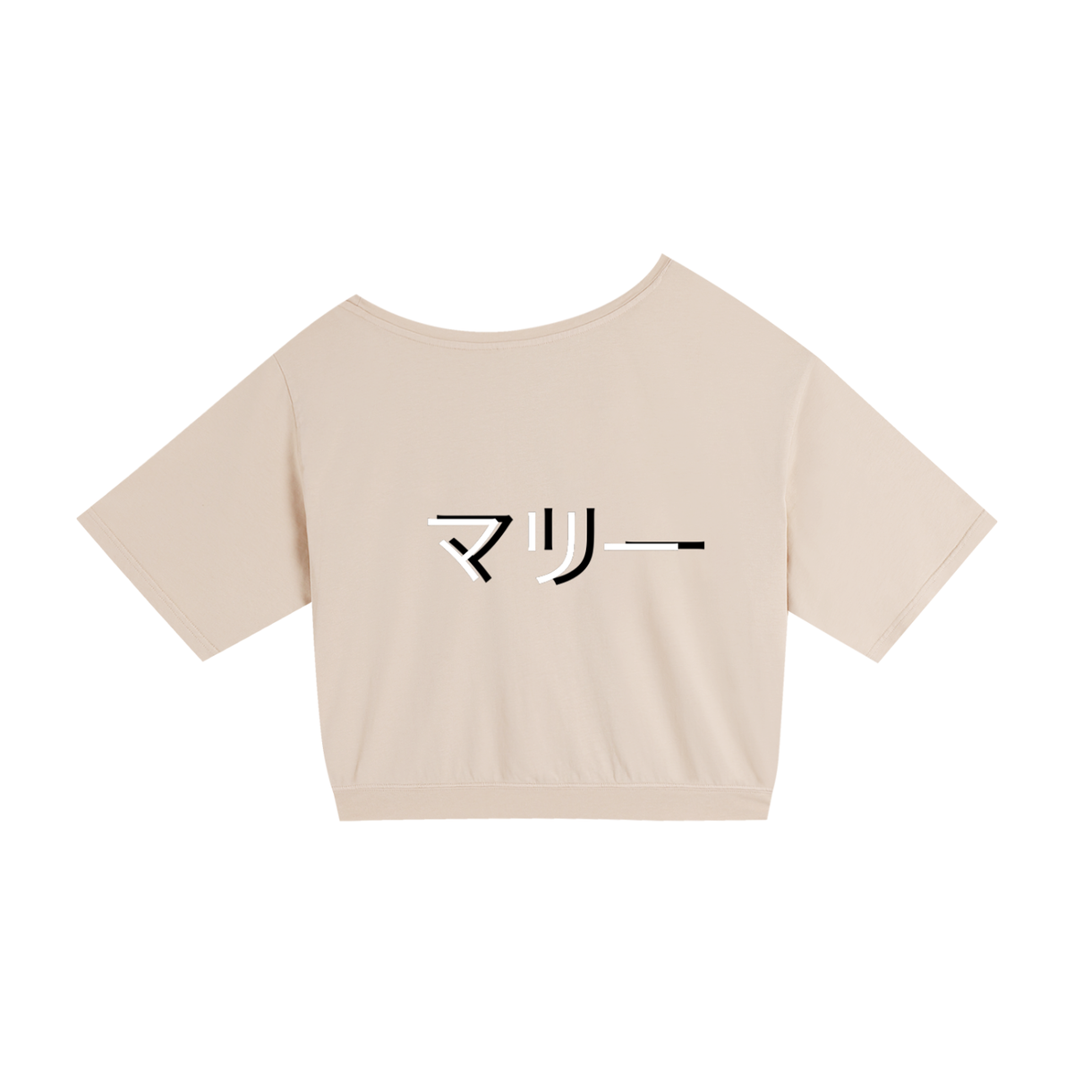 Asymmetric Shoulder Oversized Cotton T-Shirt