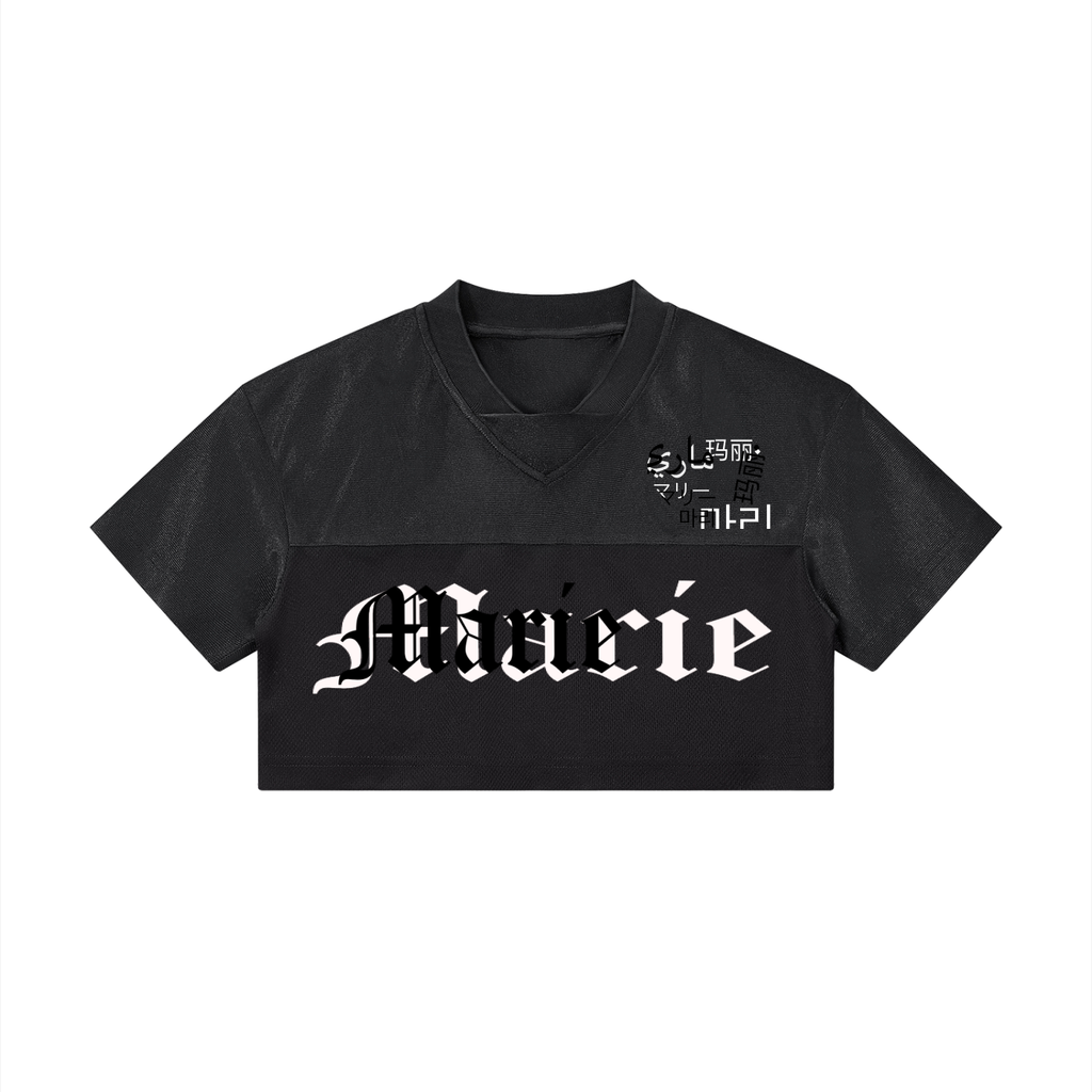 Women’s Cropped Paneled V-Neck Jersey