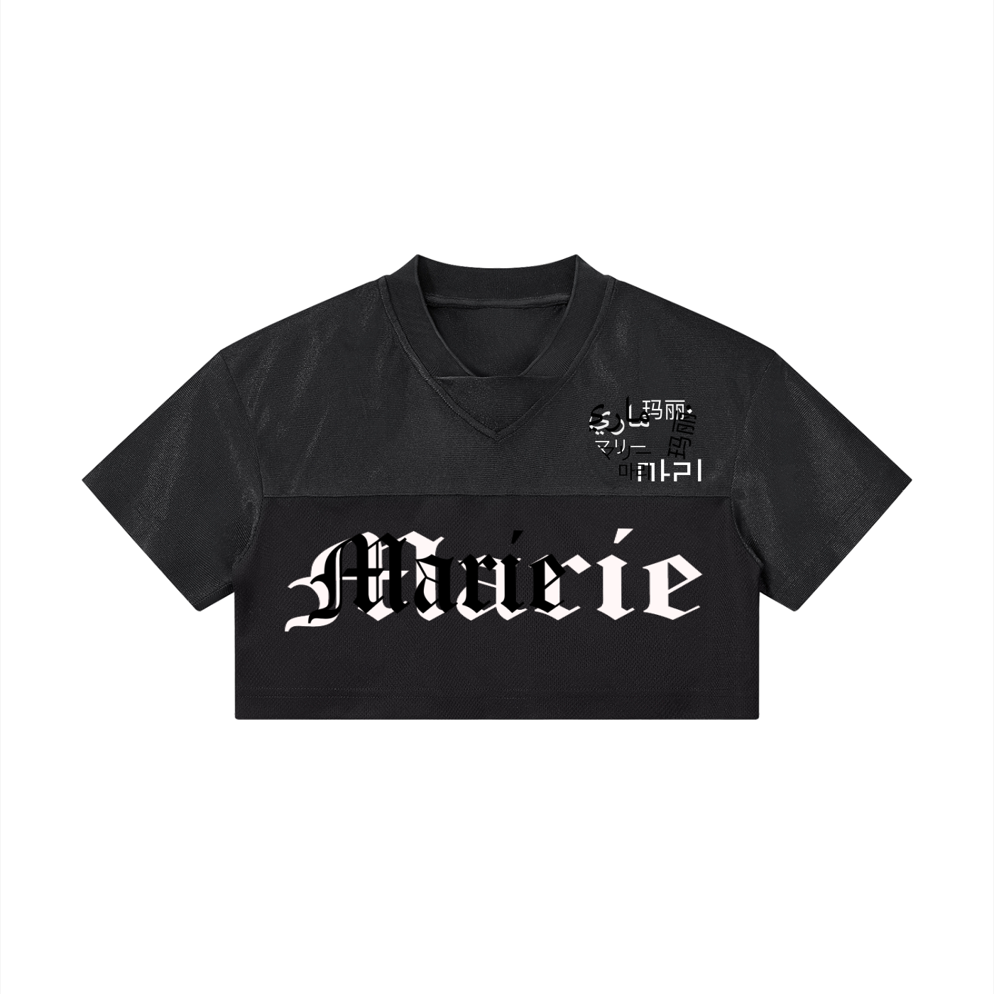 Women’s Cropped Paneled V-Neck Jersey