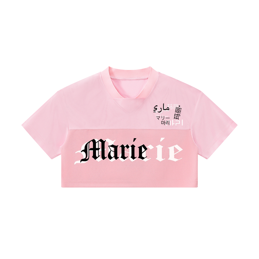 Women’s Cropped Paneled V-Neck Jersey