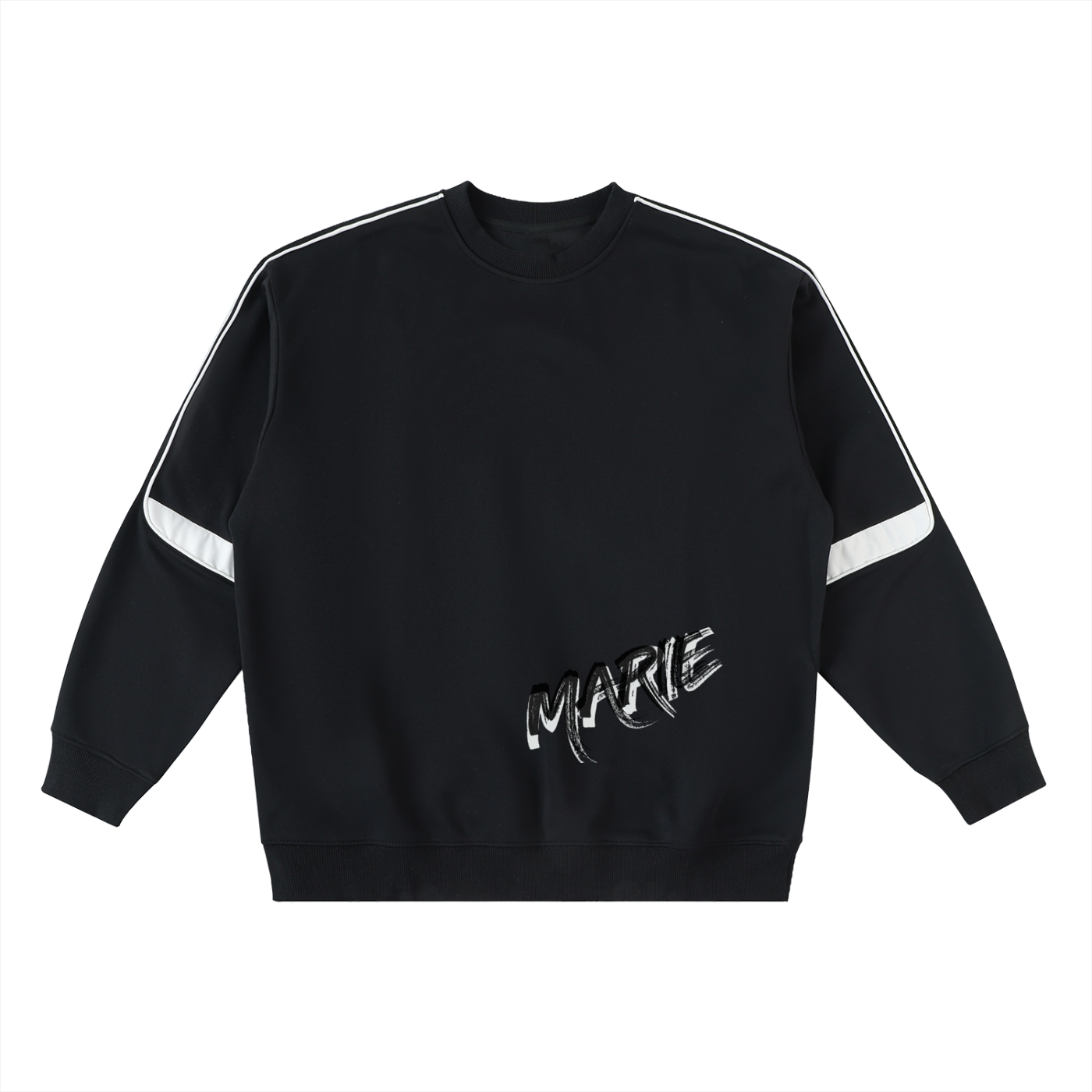 Oversized Crewneck Taped Sweatshirt
