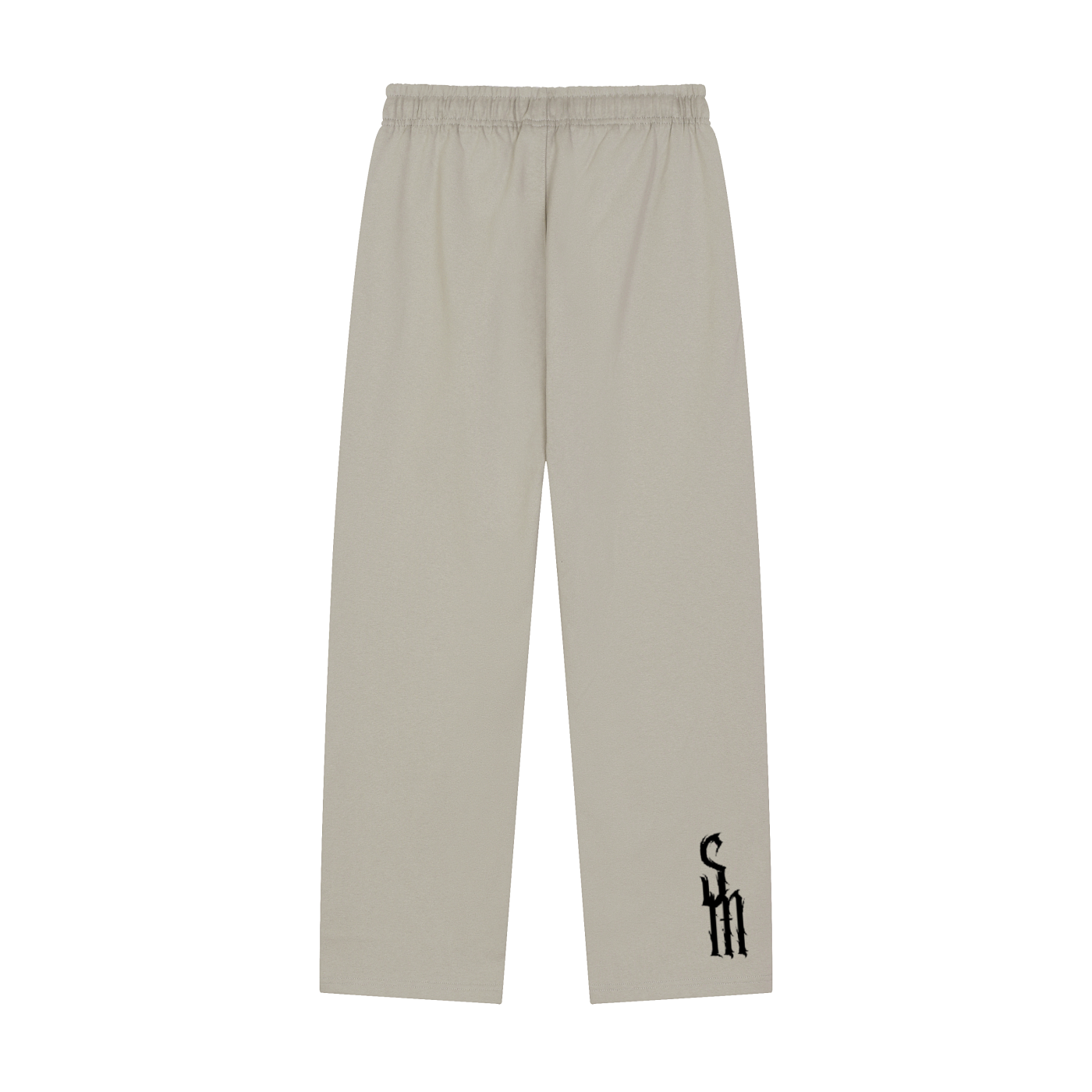 Solid Color Straight-Leg Sweatpants