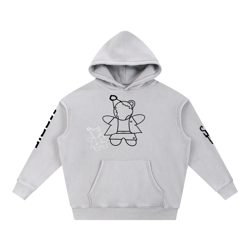 Snow Wash Fleece Oversize Hoodie