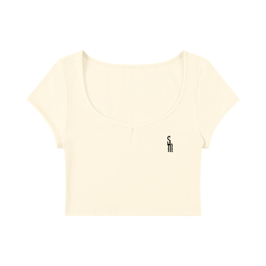 Women's Slim Cap Sleeve Crop T-Shirt