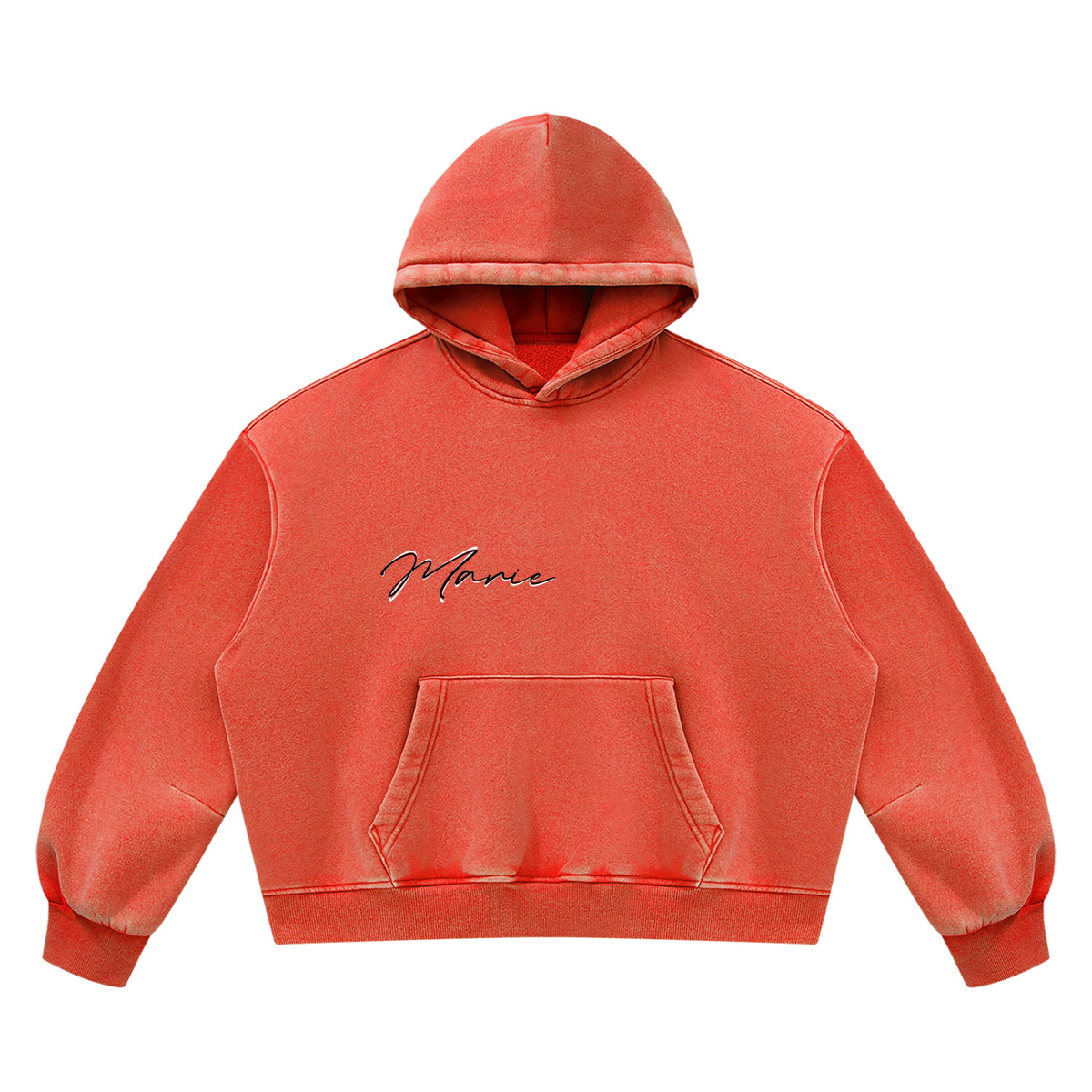 Unisex Vintage Wash Boxy Fleece Hoodie